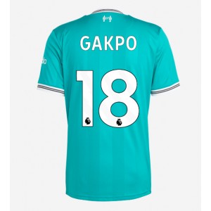 Fotbalové Dres Liverpool Cody Gakpo #18 Třetí Oblečení 2025-26 Krátký Rukáv